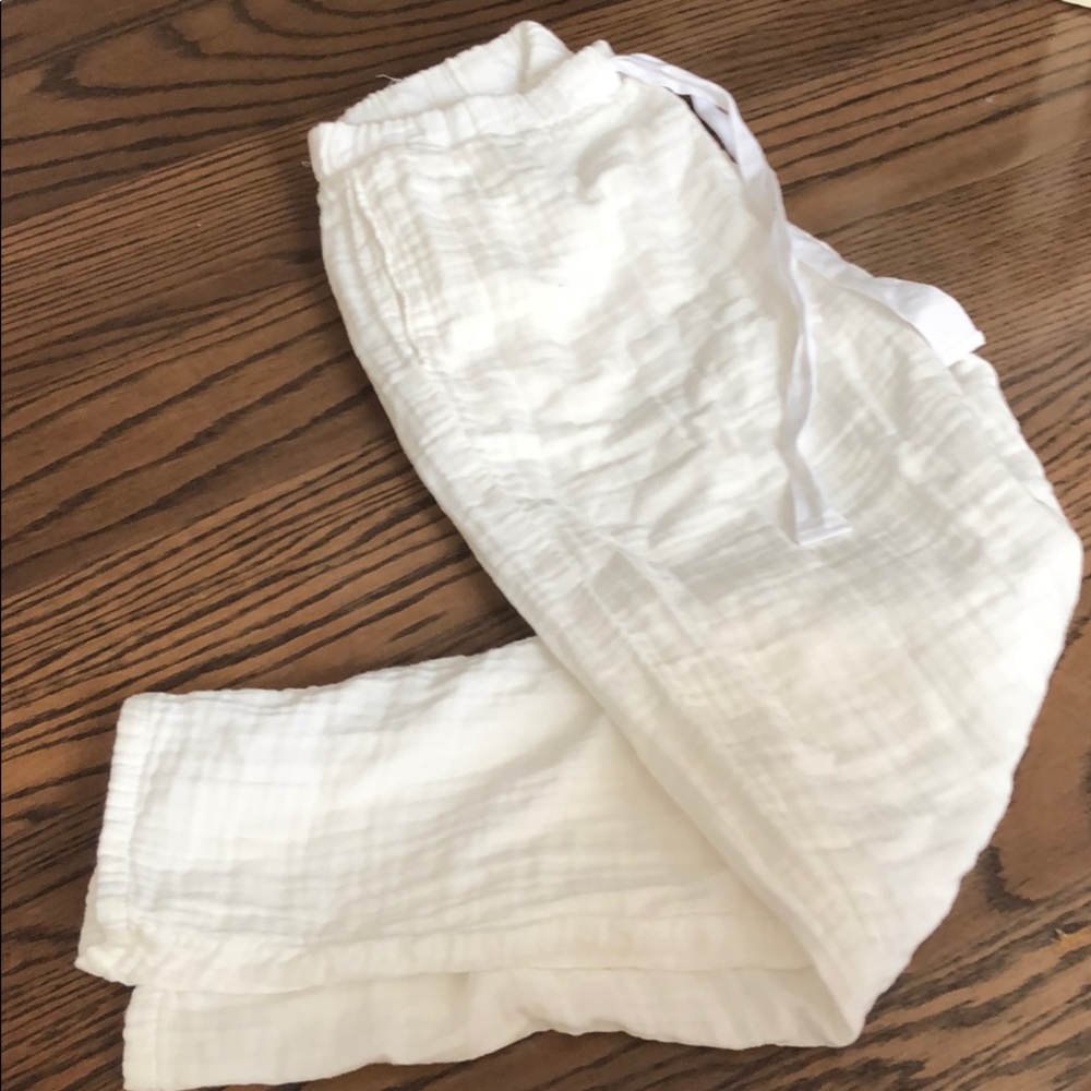 Cream/ white  flowy pants